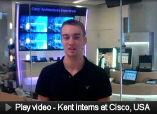 Kent interns at Cisco in USA - play video