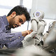 A man working with equipment