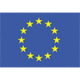 The EU flag with a blue background and yellow stars