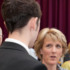 A placement co-ordinator with a student