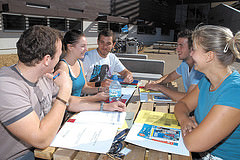 Students sitting in a group